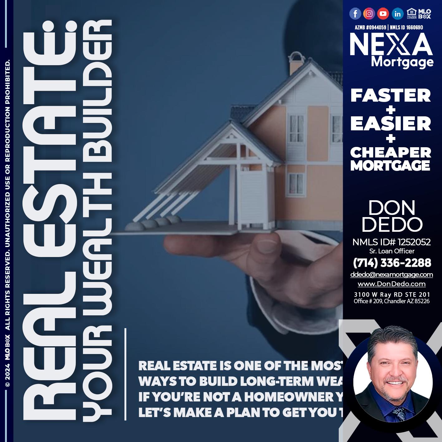 REAL ESTATE - Don Dedo -Mortgage Loan Originator