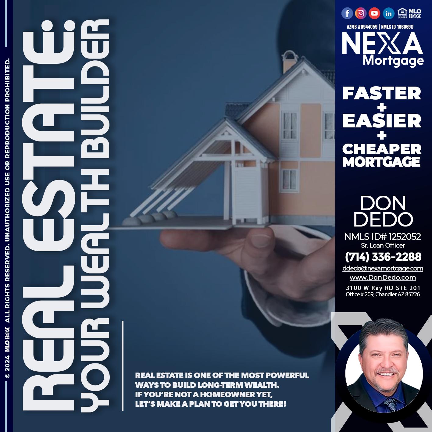 REAL ESTATE FIXED - Don Dedo -Mortgage Loan Originator
