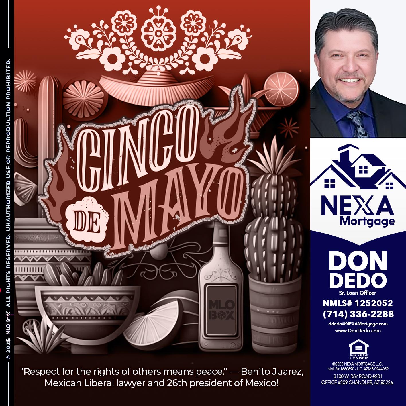 Feliz 5 de Mayo - Don Dedo -Mortgage Loan Originator