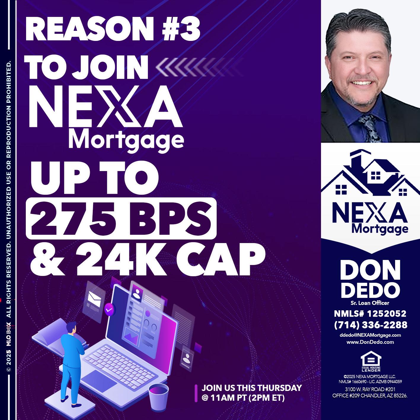 REASON 3 - Don Dedo -Mortgage Loan Originator