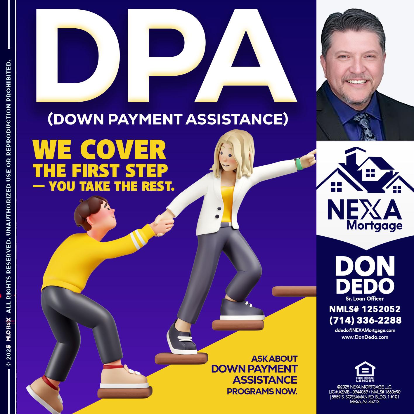 DPA LOANS - Don Dedo -Mortgage Loan Originator