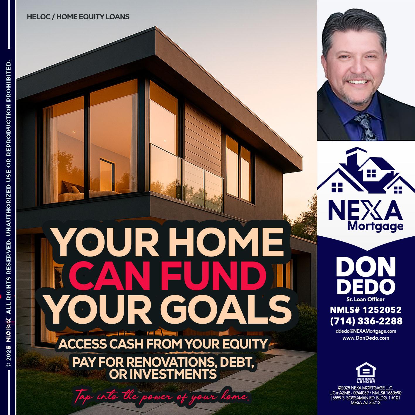 HELOC - Don Dedo -Mortgage Loan Originator