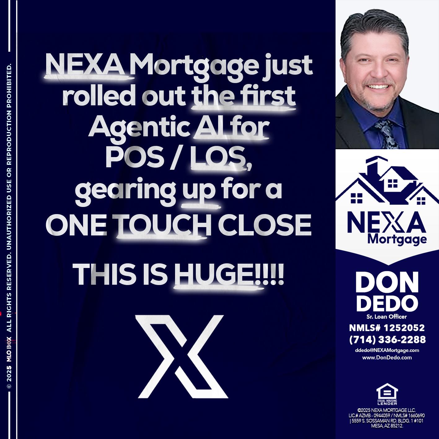 NEXA MORTGAGE - Don Dedo -Mortgage Loan Originator