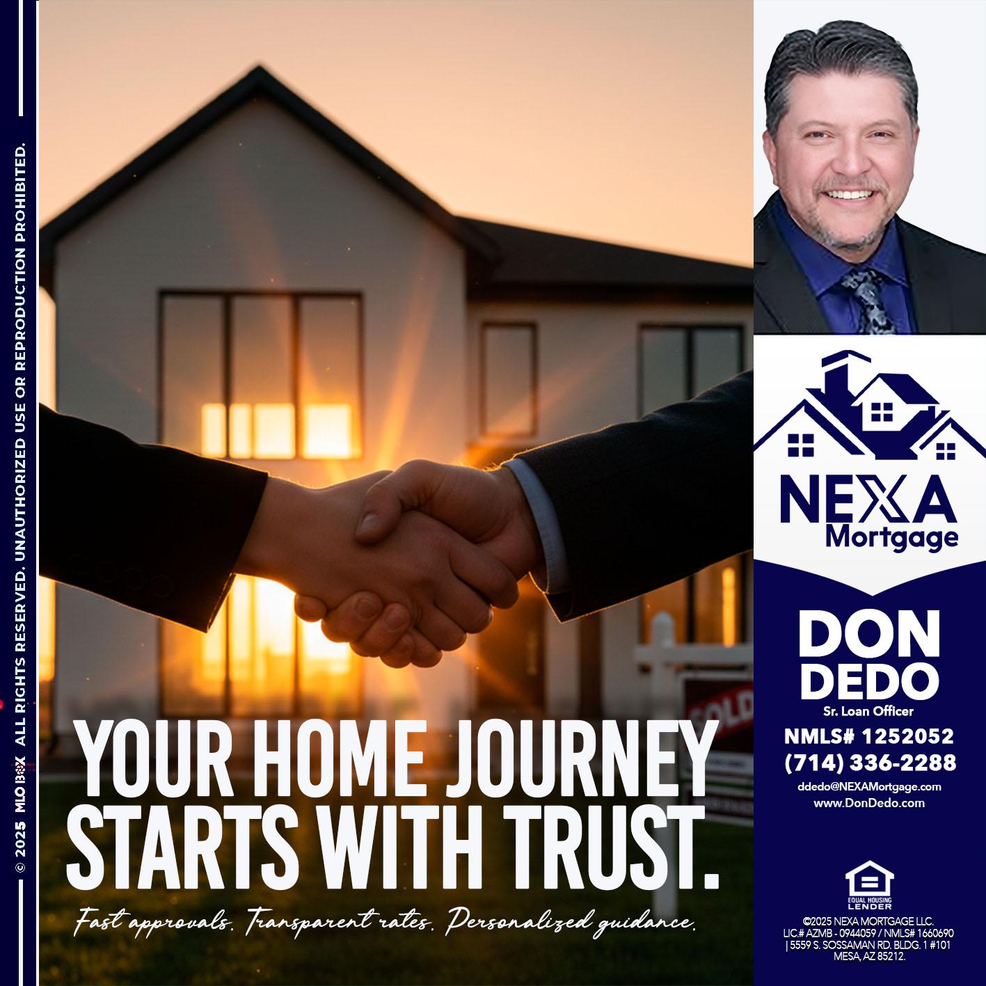 your home - Don Dedo -Mortgage Loan Originator