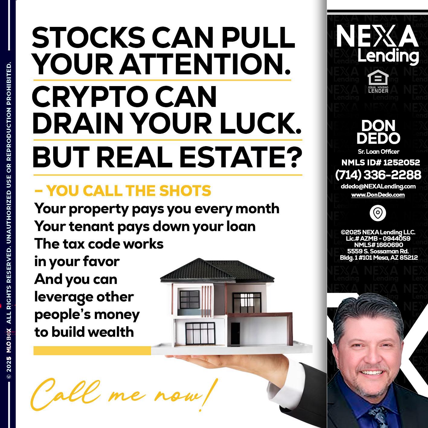 STOCK CAN - Don Dedo -Mortgage Loan Originator