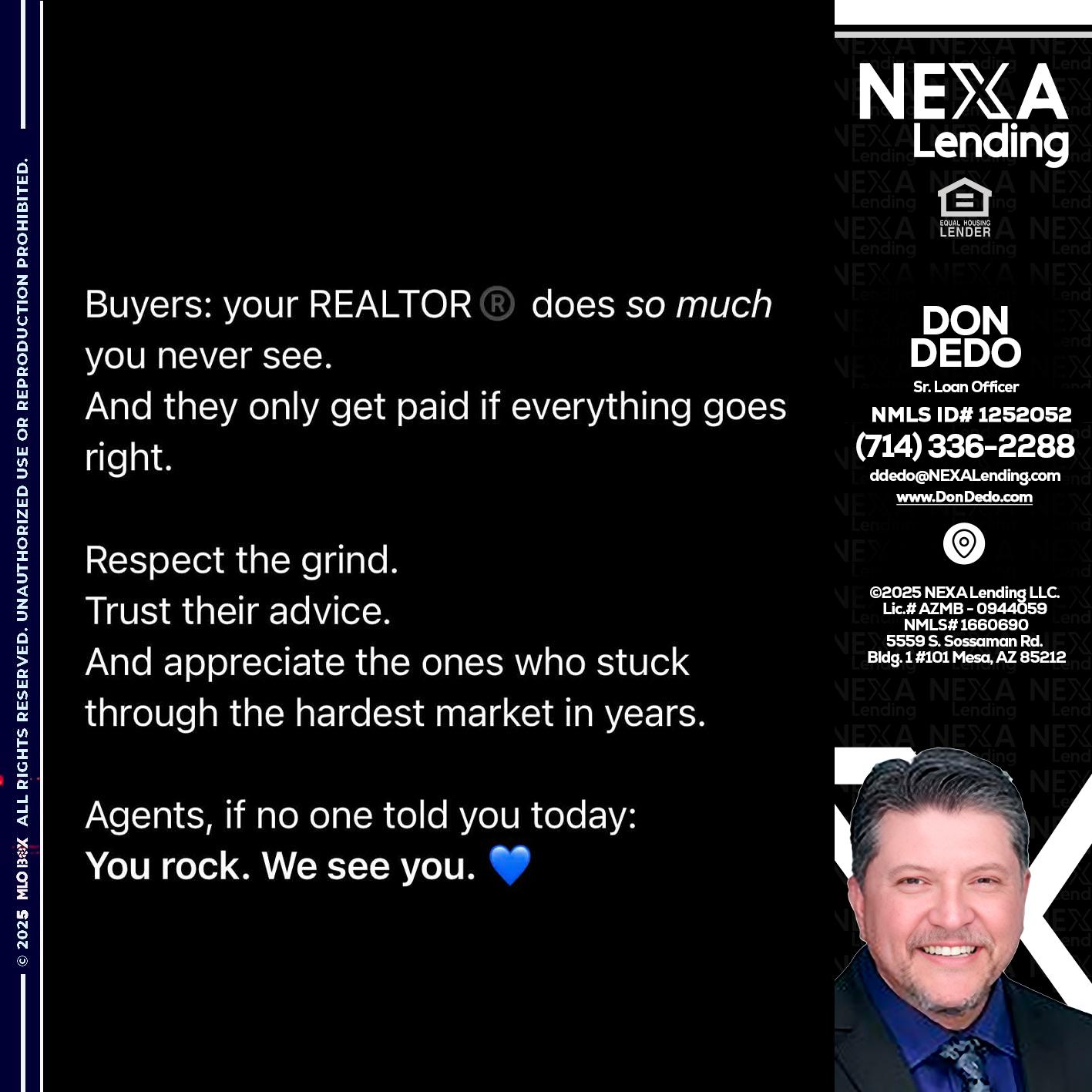 BUYERS - Don Dedo -Mortgage Loan Originator