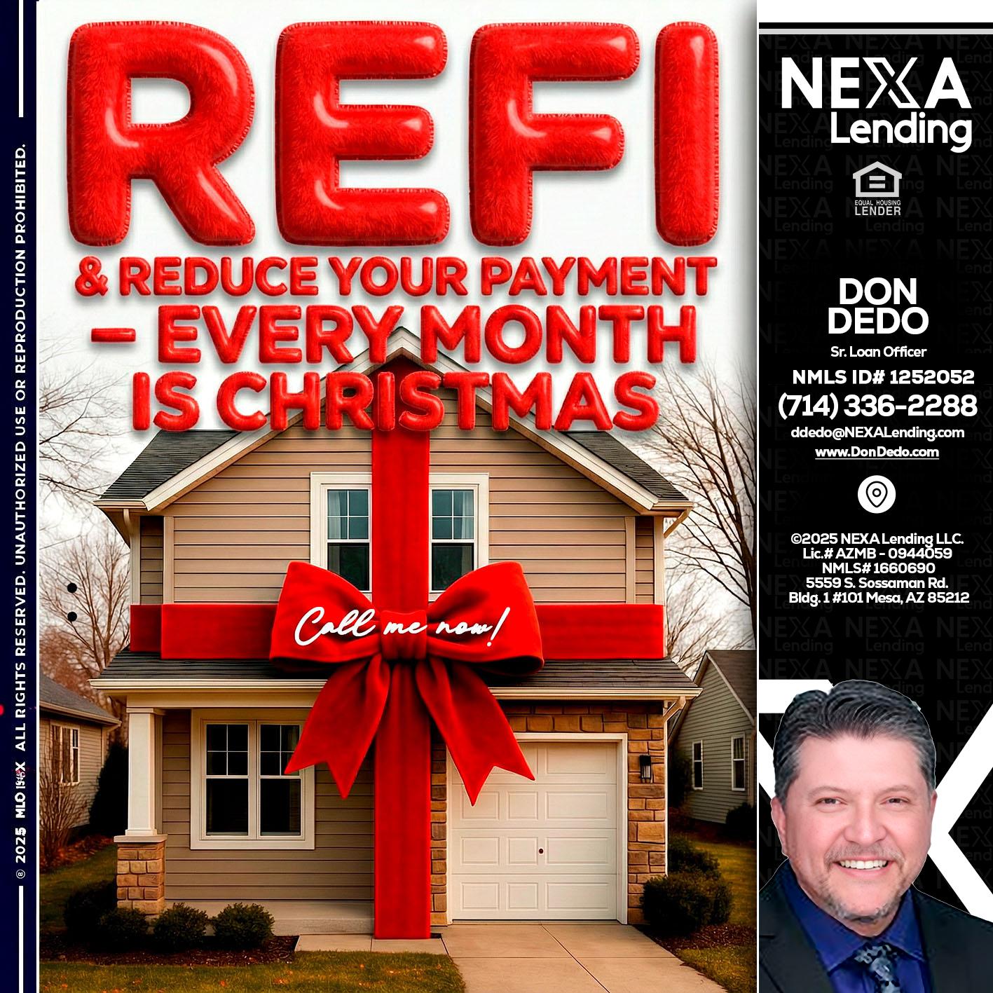 REFI - Don Dedo -Mortgage Loan Originator