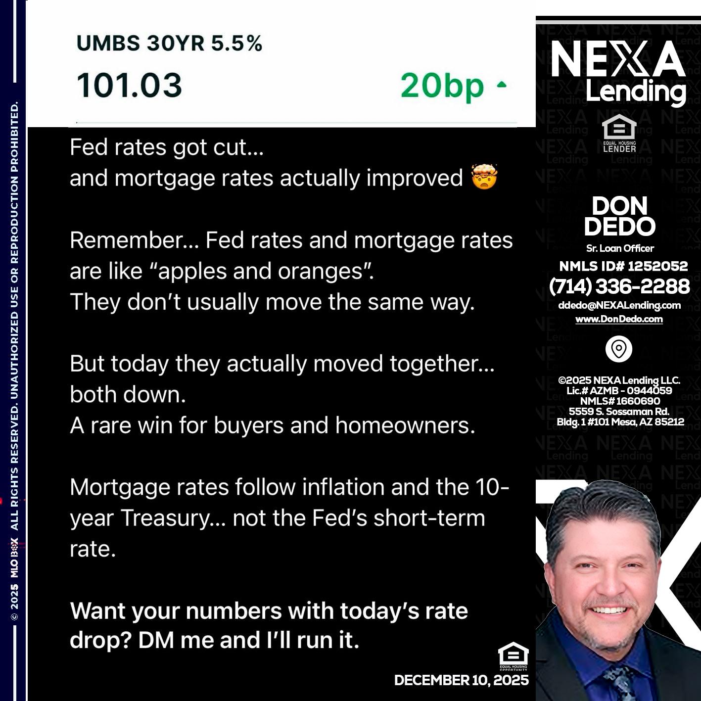 101.3 - Don Dedo -Mortgage Loan Originator