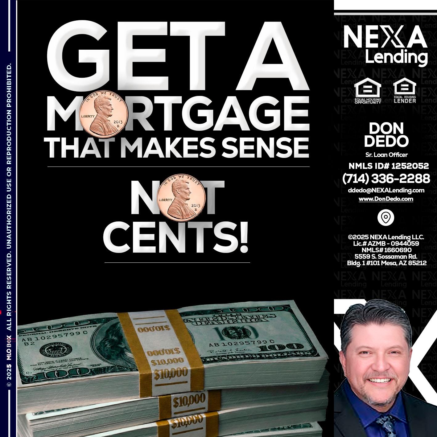 get a mortgage - Don Dedo -Mortgage Loan Originator