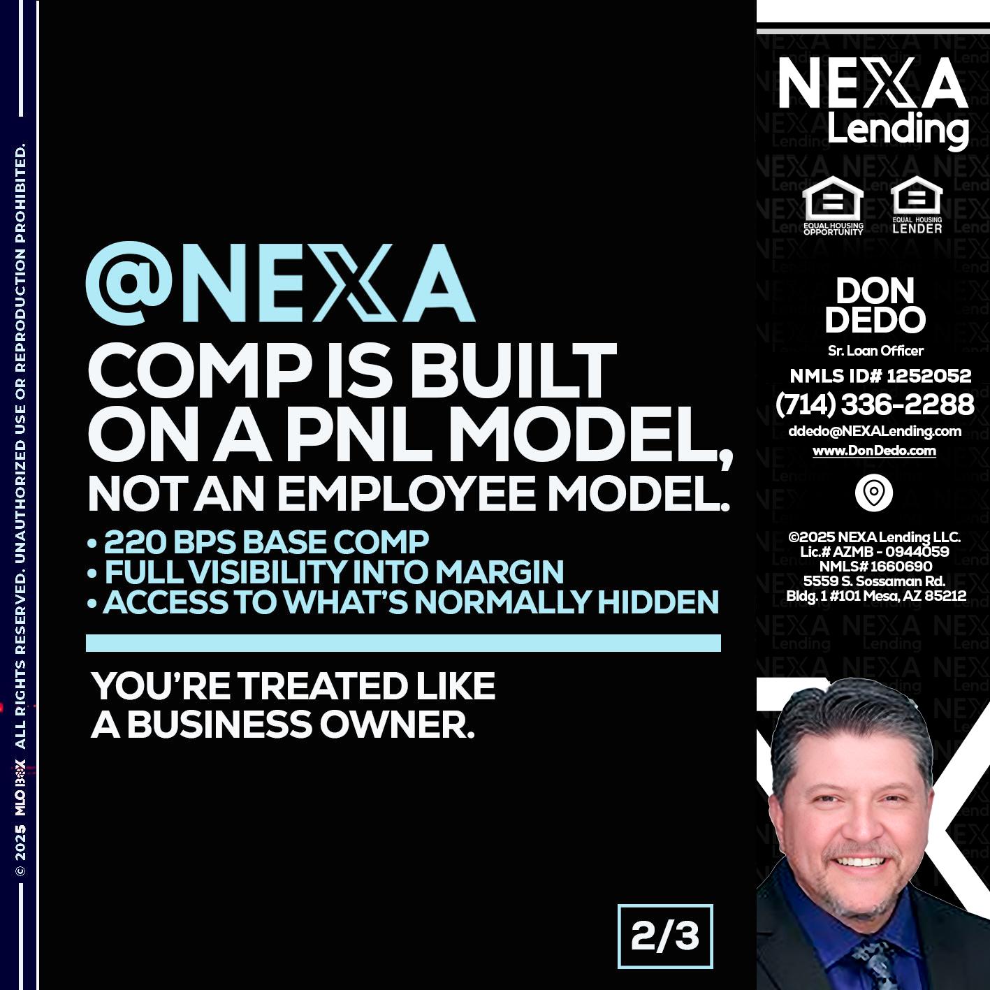 2 OF 3 - Don Dedo -Mortgage Loan Originator
