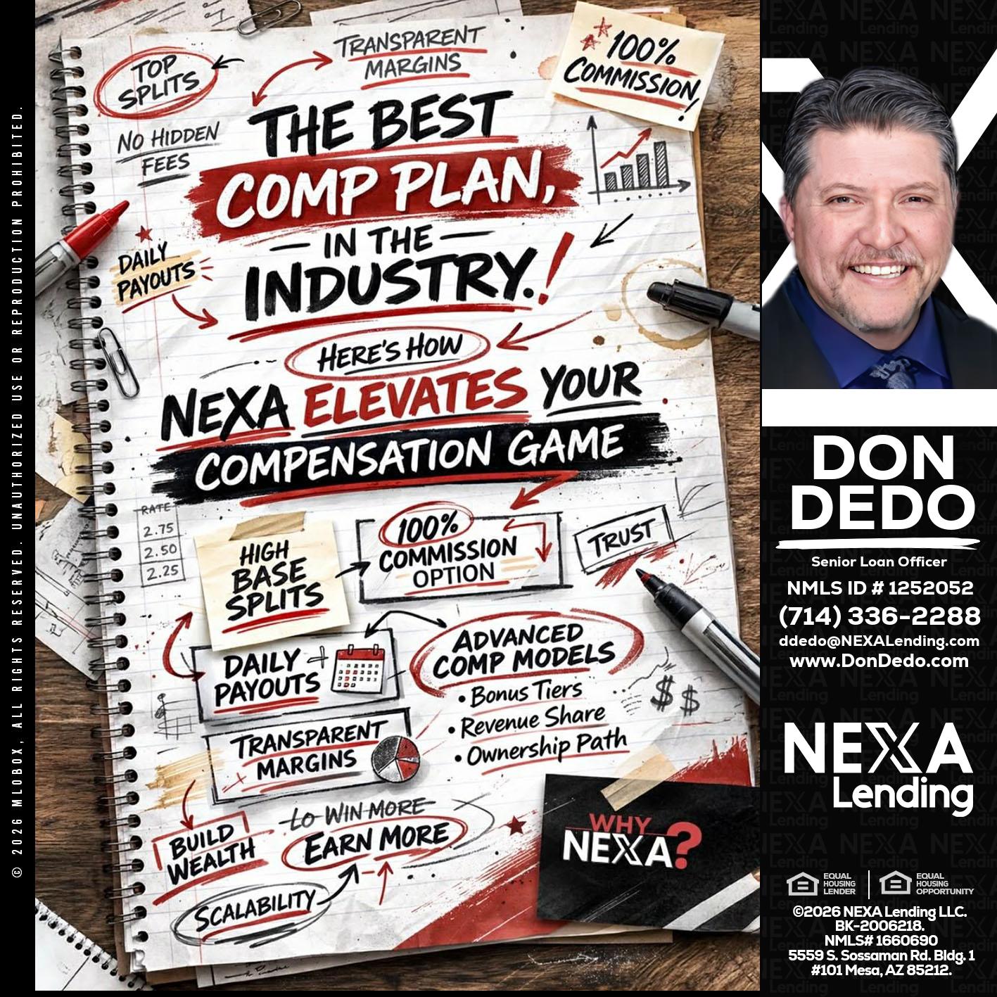 THE BEST COMP - Don Dedo -Mortgage Loan Originator