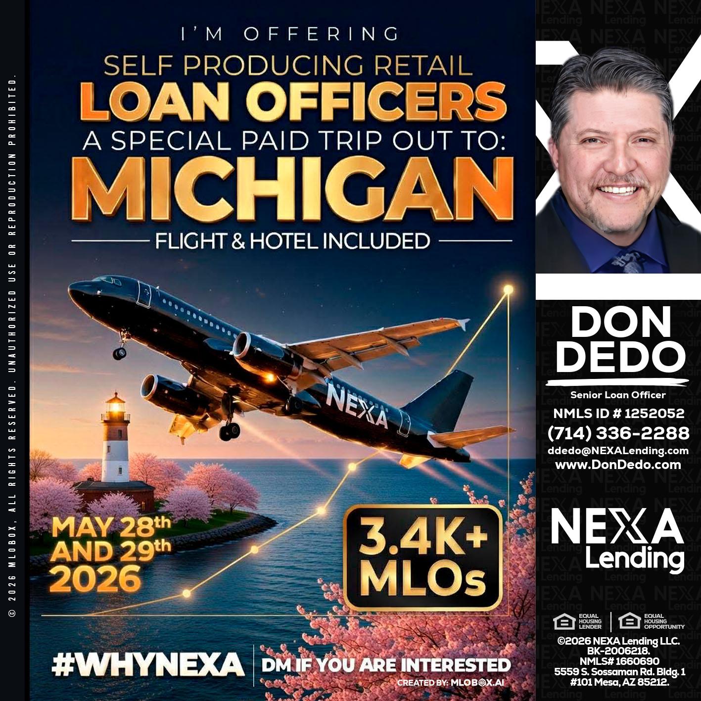 MICHIGAN TRIP - Don Dedo -Mortgage Loan Originator