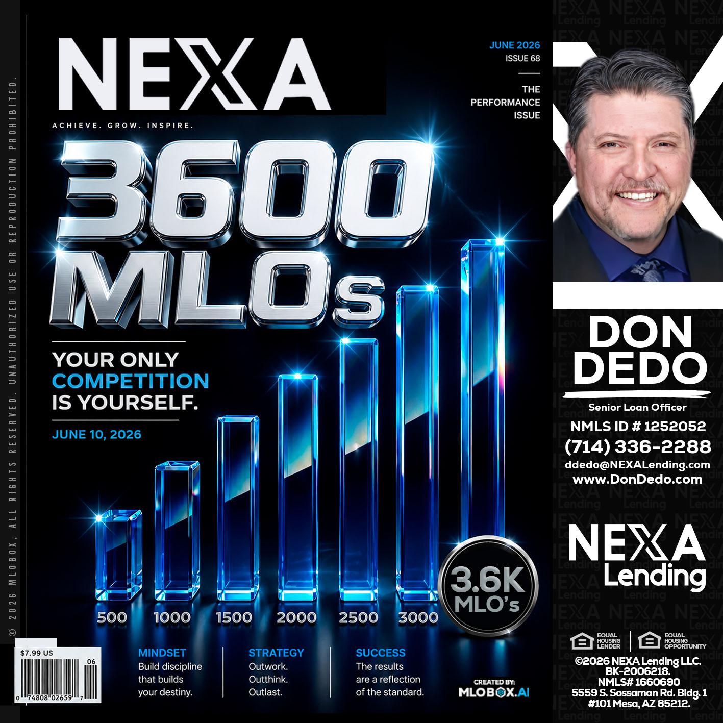3600 MLOs - Don Dedo -Mortgage Loan Originator
