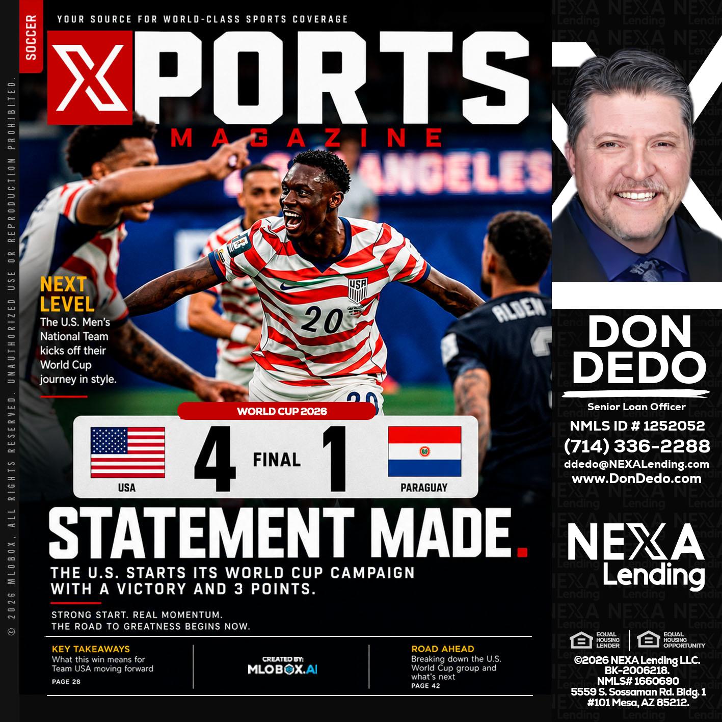 XPORTS - Don Dedo -Mortgage Loan Originator