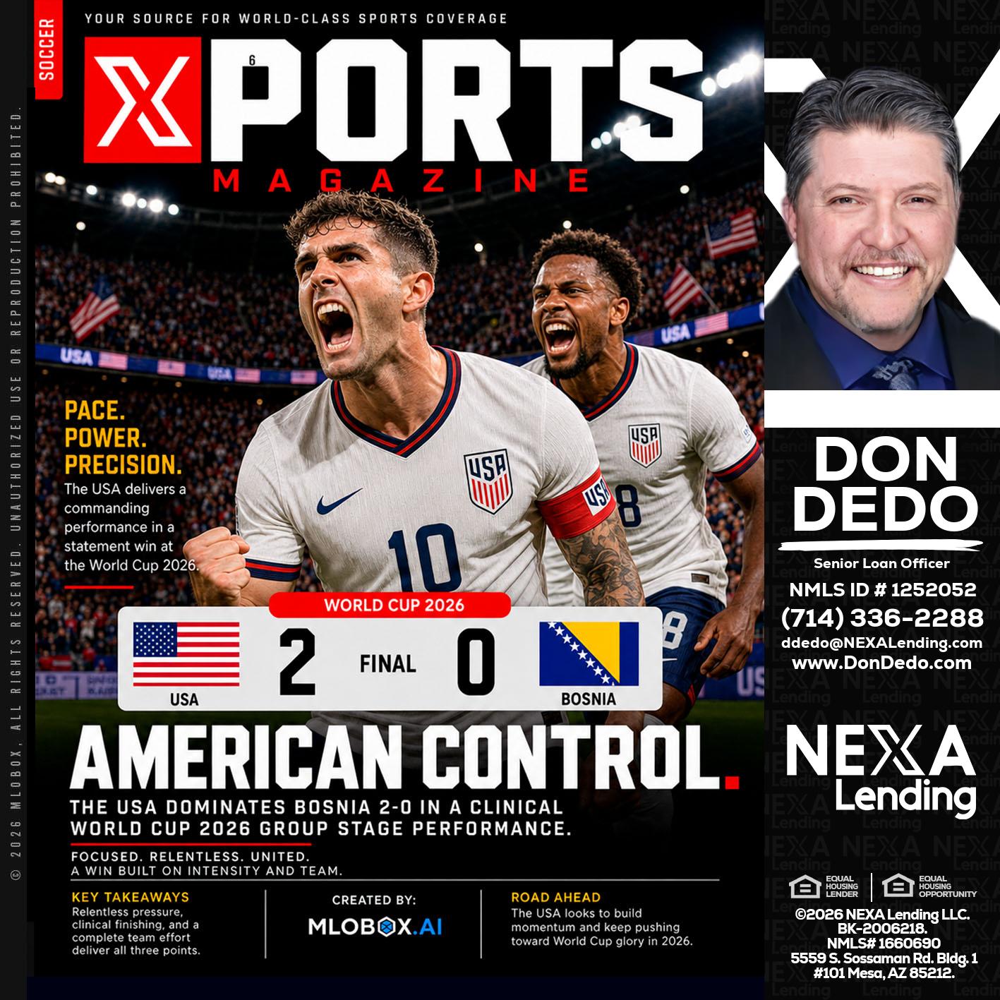 AMERICAN CONTROL - Don Dedo -Mortgage Loan Originator