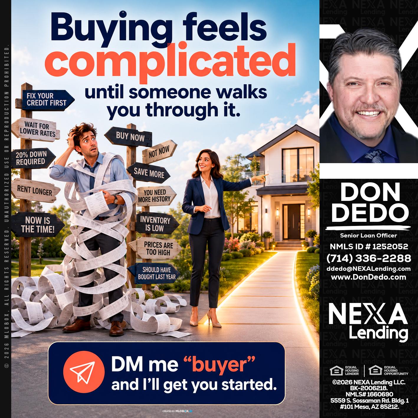 buying feels - Don Dedo -Mortgage Loan Originator